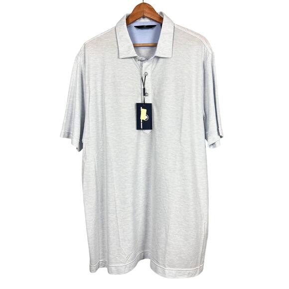 NWT Hart Schaffner Marx Mens XL Designer Preppy Luxe Golf Office Polo Shirt - Picture 1 of 15